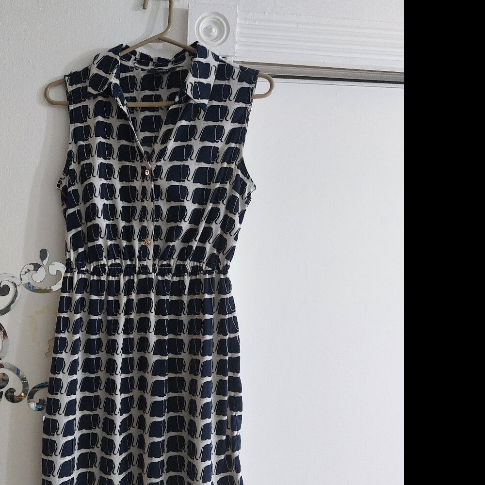 Alfani Elephant Print Dress 6P Great Summer Sleeveless Dress